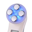 Микротоковый Массажер Для Лица С Функцией RF + EMS + Фототерапия ( LED - Терапия ) С Эффектом Лифтинга И Подтяжки Кожи Белый