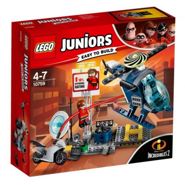 Лего Набор LEGO Juniors Эластика Погоня на Крыше 10759 Детский Конструктор LEGO 10759