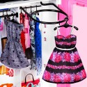 Кукла Барби Игровой Набор Barbie и Модный Шкаф с Одеждой и Аксессуарами Mattel  GBK12
