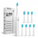 Электрическая Зубная Щетка Звуковая 8 Насадок + 5 Режимов Seago SG958 Sonic Белая 