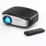 Портативный мини LED проектор 1500 lumen с динамиком + TV тюнер Cheerlux Черный