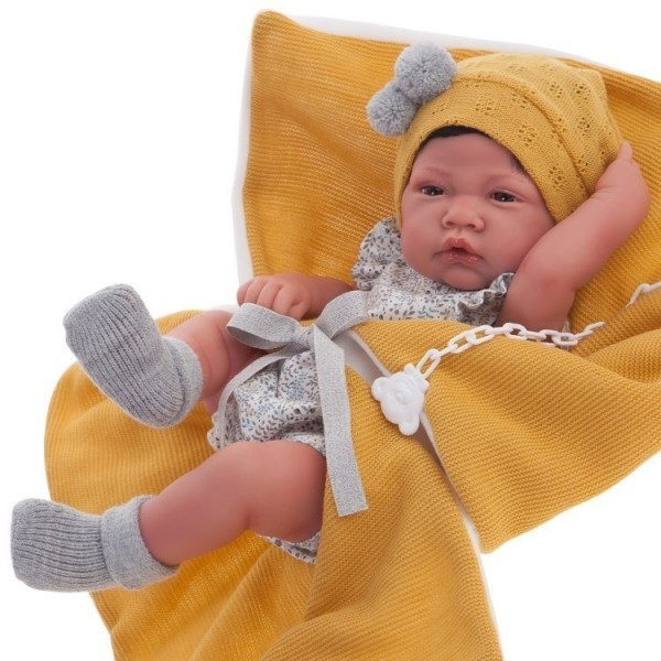 Силиконовая Коллекционная Кукла Реборн Испания Оригинал Reborn Мальчик Джейси ( Виниловая Кукла ) Антонио Хуан Высота 42 см