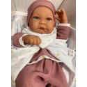 Силиконовая Коллекционная Кукла Реборн Испания Оригинал Reborn Девочка Полли ( Виниловая Кукла ) Антонио Хуан Высота 42 см