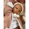 Силиконовая Коллекционная Кукла Реборн Испания Оригинал Reborn Девочка Синди ( Виниловая Кукла ) Антонио Хуан Высота 52 см