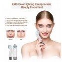 Микротоковый Массажер Для Лица С Функцией Светотерапии И Технологиями EMS И Прибор Для Лифтинга, Омоложения И Подтяжки Мышц Лица