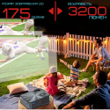 Портативный Проектор Android 9.0 Full HD 1920*1080 P + WIFI + Bluetooth С Динамиками 3200 Lumen Мини LED Проектор Домашний