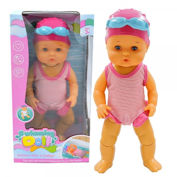 Плавающая Кукла Интерактивная Для Ванной Шарнирные Ножки Swimming Doll Девочка Плавчиха 33 См