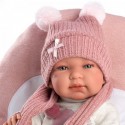 Силиконовая Коллекционная Кукла Реборн Ллоренс Испанская Кукла Reborn Девочка Карла ( Виниловая Кукла ) Llorens Оригинал Высота 42 См