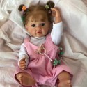 Силиконовая Коллекционная Кукла Реборн Reborn Девочка Лиза ( Виниловая Кукла ) Высота 55 См