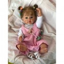 Силиконовая Коллекционная Кукла Реборн Reborn Девочка Лиза ( Виниловая Кукла ) Высота 55 См