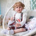 Силиконовая Коллекционная Кукла Реборн Reborn Девочка Полина ( Виниловая Кукла ) Высота 75 См
