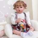 Силиконовая Коллекционная Кукла Реборн Reborn Девочка Полина ( Виниловая Кукла ) Высота 75 См