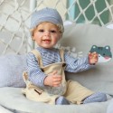 Силиконовая Коллекционная Кукла Реборн Reborn Мальчик Патрик ( Виниловая Кукла ) Высота 57 См