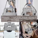 Сумка Переноска Для Кота Складная Сумка Для Домашних Животных с Прозрачными Стенками и Креплениями До 7 кг