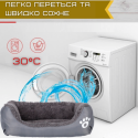 Лежак Двухсторонний Для Собак и Кошек Пуфик Подушка Для Животных 60*45 см