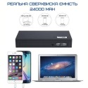 Портативная Зарядная Станция Беспроводная 4в1 с Розеткой 220 V Повербанк Для Ноутбука с LED Индикатором + Фонарь + 3 USB Порта VHG KR-881