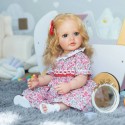Силиконовая Коллекционная Кукла Реборн Reborn Девочка Лили Полностью Анатомическая ( Виниловая Кукла ) Высота 55 см