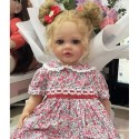 Силиконовая Коллекционная Кукла Реборн Reborn Девочка Лили Полностью Анатомическая ( Виниловая Кукла ) Высота 55 см