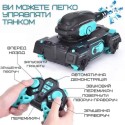  Игрушка Танк с Браслетом и Пультом Управления на Орбизах с Аккумулятором + LED Подсветка + Музыка + Демо Режим Радиоуправляемый Танк Вездеход с Гелиевыми Шариками Stunt Car Чёрный 