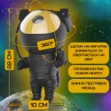 Проектор Звёздного Неба Космонавт Светодиодный LED Ночник Галактика с Лазерной Проекцией Для Детей и Взрослых на Пульте Управления 8in1 Чёрный