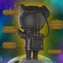 Проектор Звёздного Неба Космонавт Светодиодный LED Ночник Галактика с Лазерной Проекцией Для Детей и Взрослых на Пульте Управления 8in1 Чёрный