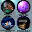 Проектор Звёздного Неба Космонавт Светодиодный LED Ночник Галактика с Лазерной Проекцией Для Детей и Взрослых на Пульте Управления 8in1 Чёрный