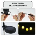 Светильник Лампочка LED 6 Штук Для Сада Декоративный Водонепроницаемый Фонарь Для Клумбы На Дачу 2в1 с Датчиком Света на Солнечной Батарее IPX5 YIIOT