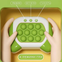 Электронный Pop It Pro Антистресс Детская Интерактивная Развивающая Игрушка 4 Режима + Подсветка Портативный Поп Ит Зелёный