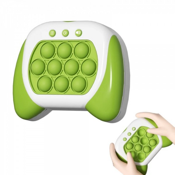 Электронный Pop It Pro Антистресс Детская Интерактивная Развивающая Игрушка 4 Режима + Подсветка Портативный Поп Ит Зелёный
