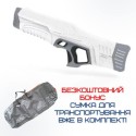 Водяной Автомат Электрический на Аккумуляторе Мощный Портативный Беспроводной Водный Бластер с LED Экраном и Автоматическим Насосом Для Детей и Взрослых SPYRA Z One Серый 0001