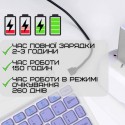 Беспроводная Клавиатура и Мышь Портативная Bluetooth с UA Раскладкой на Аккумуляторе для ПК Компьютера Телефона Планшета на Android и IOS Фиолетовая