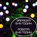 Фонарь Светильник Для Сада 2 Комплекта 12 Разноцветных Фонариков LED Лампочки Декоративные Водонепроницаемые IPX5 Для Клумбы на Дачу 2в1 на Солнечной Батарее с Датчиком Света YIIOT
