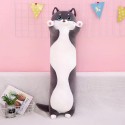 Мягкая Игрушка Подушка Обнимашка Кот Батон Большой Антистресс 110 см Серый