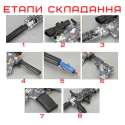 Детское Оружие Игрушечный Гель Бластер на Орбизах М416 Орбиган + Глушитель + Оптика + Обойма Барабан 95 см