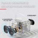 Беспроводная Детская Мини Караоке Система К13 Блютуз Колонка с LED Подсветкой Молочная