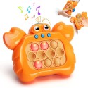Электронный Pop It Pro Антистресс Детская Интерактивная Развивающая Игрушка 4 Режима + Подсветка Портативный Поп Ит Краб