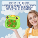 Детская Интерактивная Развивающая Игрушка Игровая Консоль Антистресс Электронный Pop It Pro 4 Режима + Подсветка  Поп Ит Принцесса-Лягушка