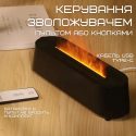 Аромадифузор с Имитацией Огненного Пламя Ультразвуковой USB Увлажнитель Воздуха с LED Подсветкой 3в1 Ночник для Детей Черный