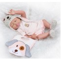 Силиконовая Коллекционная Кукла Реборн Reborn Мальчик Мотя ( Виниловая Кукла ) Высота 57 см