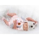 Силиконовая Коллекционная Кукла Реборн Reborn Мальчик Мотя ( Виниловая Кукла ) Высота 57 см